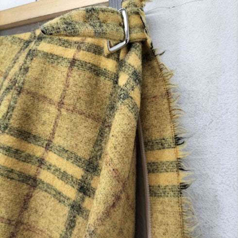 バーバリー BURBERRY ノヴァチェックウールラップスカート レディース EUR:40-42