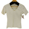 KAREN MILLEN ENGLAND ワッフルVネックトップTシャツ レディース 1