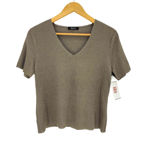 アクアスキュータム AQUASCUTUM ラメ Vネック S/S ニット サマーニット レディース