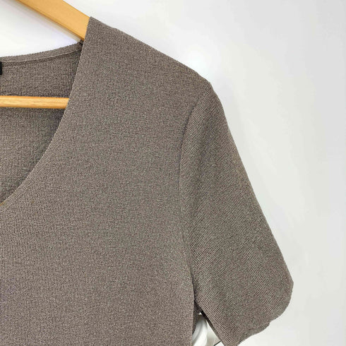 アクアスキュータム AQUASCUTUM ラメ Vネック S/S ニット サマーニット レディース
