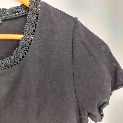 アクアスキュータム AQUASCUTUM レース クルーネック S/S Tシャツ レディース