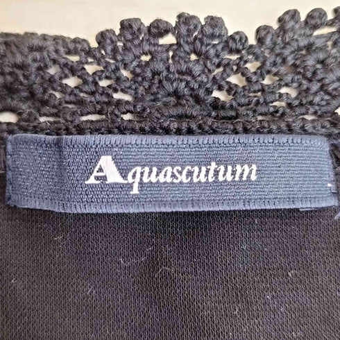 アクアスキュータム AQUASCUTUM レース クルーネック S/S Tシャツ レディース