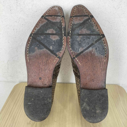 モルガンオム MORGAN HOMME クロコ ダブルモンクストラップ モカシン メンズ S