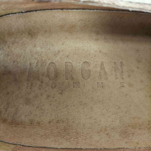 モルガンオム MORGAN HOMME クロコ ダブルモンクストラップ モカシン メンズ S