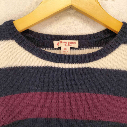 ブルックスブラザーズレッドフリース BROOKS BROTHERS REDFLEECE ウールボーダーセーター レディース JPN:XS
