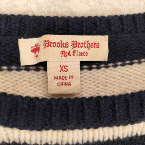 ブルックスブラザーズレッドフリース BROOKS BROTHERS REDFLEECE ウールボーダーセーター レディース JPN:XS