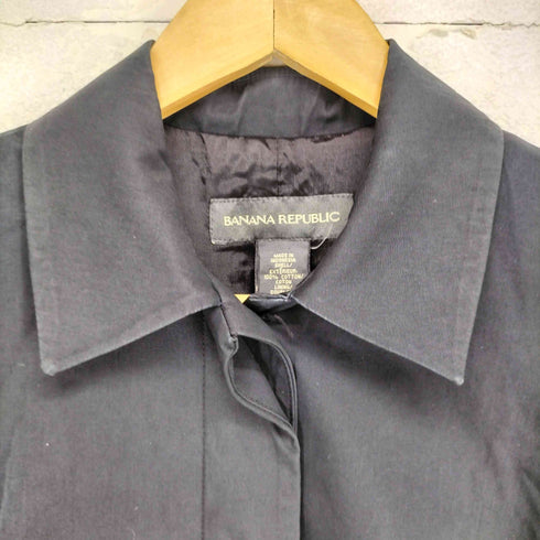バナナリパブリック BANANA REPUBLIC 00S 比翼ステンカラーコート レディース JPN:XS