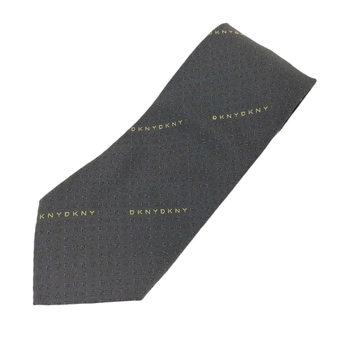 ダナキャランニューヨーク DKNY シルク ロゴ ネクタイ メンズ