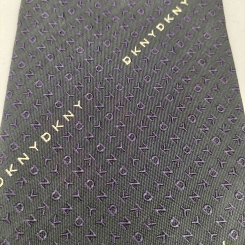 ダナキャランニューヨーク DKNY シルク ロゴ ネクタイ メンズ