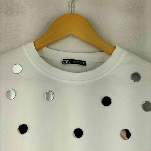 ザラ ZARA ミラードットデザイン S/S カットソー レディース import:M