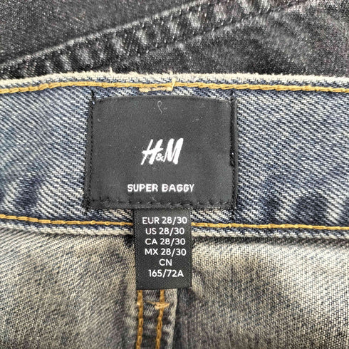 エイチアンドエム H&M スーパーバギーデニムパンツ メンズ 28/30