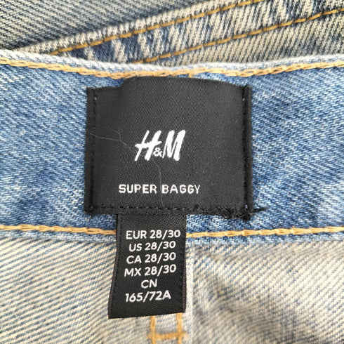 エイチアンドエム H&M スーパーバギーデニムパンツ メンズ 28/30