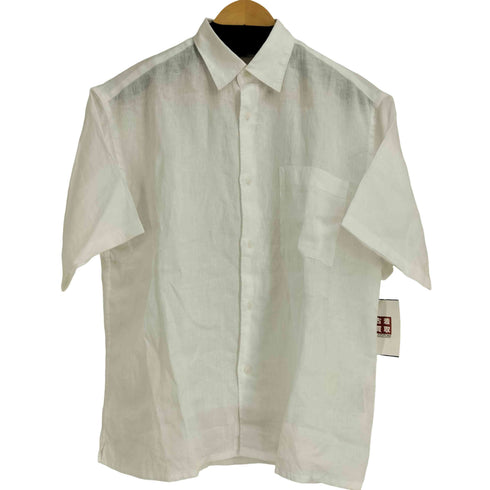 ユニクロシー UNIQLO:C プレミアムリネンオーバーサイズシャツ メンズ JPN:S
