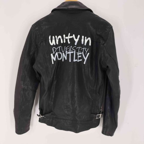 モーレー Montley GOAT LEATHER ゴートレザーダブルライダースジャケット メンズ
