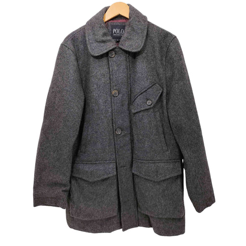 ポロブリティッシュカントリースピリット POLO BRITISH COUNTRY SPIRIT メルトンウール ステンカラーコート メンズ import:L