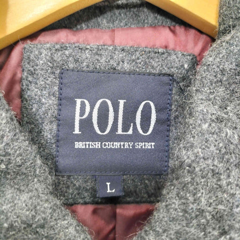ポロブリティッシュカントリースピリット POLO BRITISH COUNTRY SPIRIT メルトンウール ステンカラーコート メンズ import:L