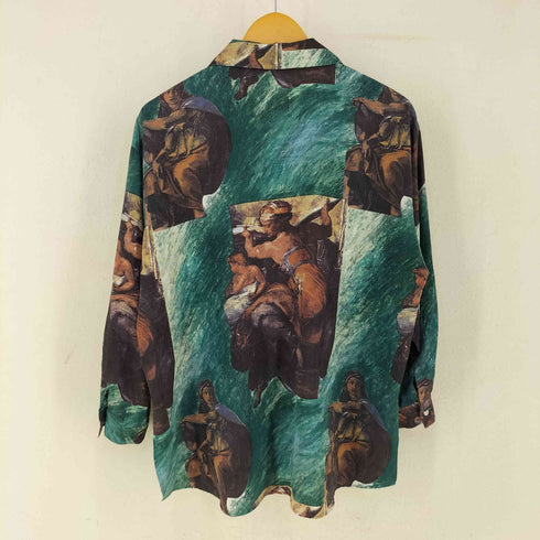 絵画プリント L/S シャツ メンズ