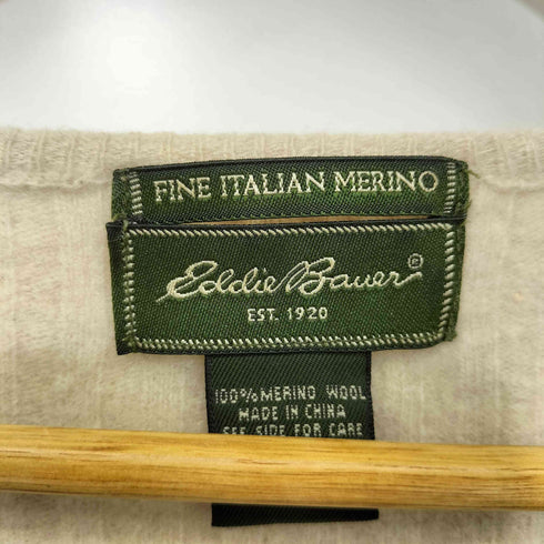 エディーバウアー Eddie Bauer FINE ITALIAN MERINO カーディガン M レディース import:M