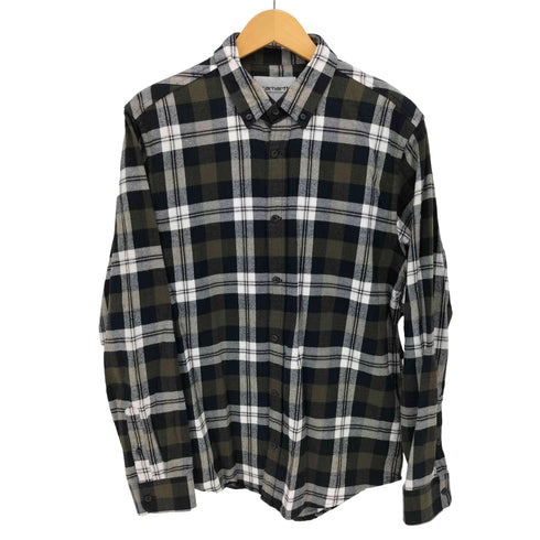 カーハートワークインプログレス Carhartt WIP L/S LESSING SHIRT チェック ボタンダウン ネルシャツ メンズ import:M