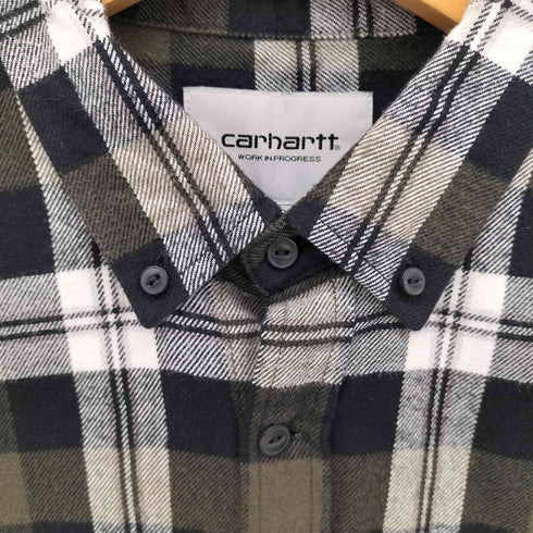 カーハートワークインプログレス Carhartt WIP L/S LESSING SHIRT チェック ボタンダウン ネルシャツ メンズ import:M