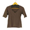 ESOLOGUE ラメロゴ Vネックカットソー レディース import:M