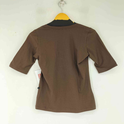 ESOLOGUE ラメロゴ Vネックカットソー レディース import:M