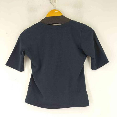 ESOLOGUE ラメロゴ Vネックカットソー レディース import:M