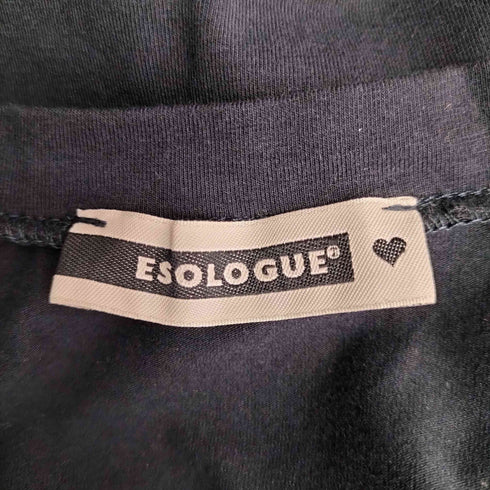ESOLOGUE ラメロゴ Vネックカットソー レディース import:M