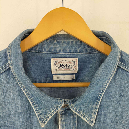 ポロラルフローレン POLO RALPH LAUREN 90s オーバーサイズ デニムシャツ メンズ 4X