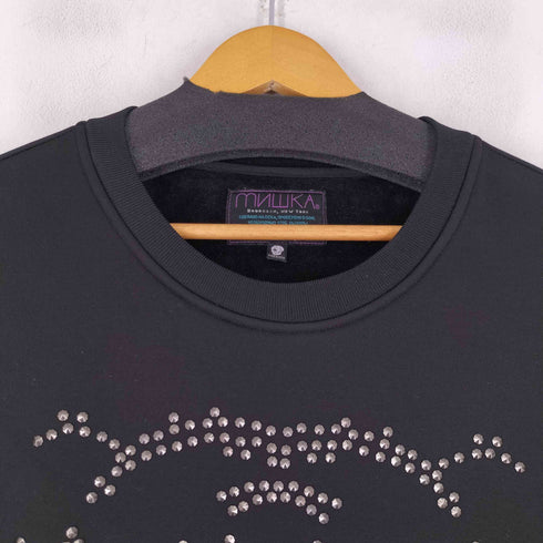 ミシカ MISHKA キャラクター スタッズデザイン スウェット メンズ import:XL