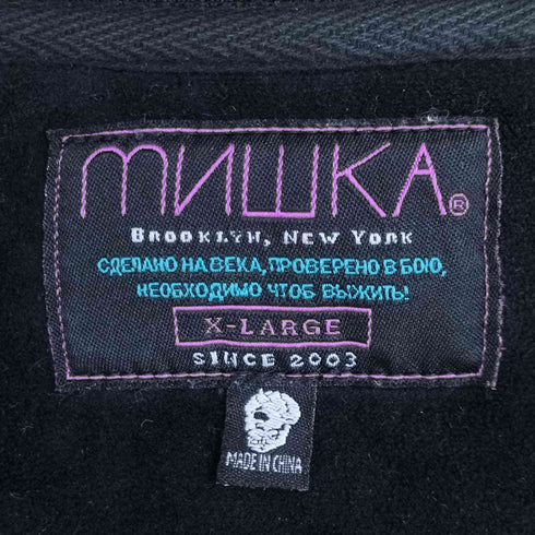 ミシカ MISHKA キャラクター スタッズデザイン スウェット メンズ import:XL