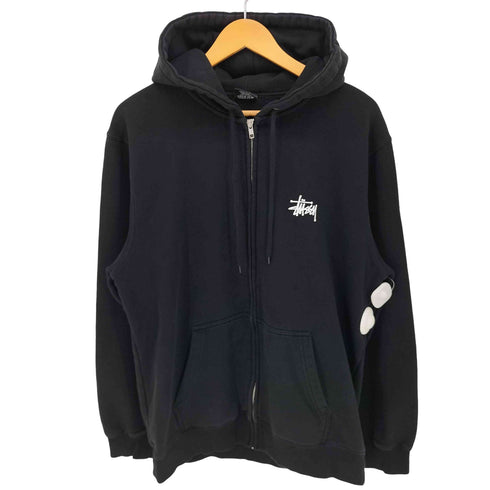 ステューシー Stussy ショーンフォントロゴ 両面プリント ジップアップ パーカー メンズ import:L
