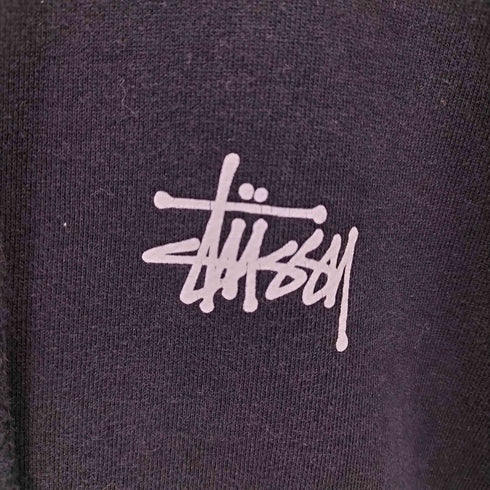 ステューシー Stussy ショーンフォントロゴ 両面プリント ジップアップ パーカー メンズ import:L