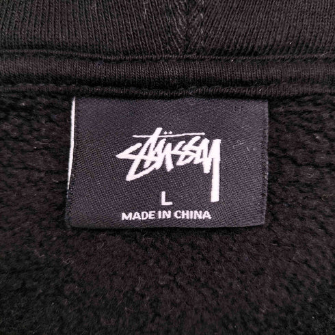 ステューシー Stussy ショーンフォントロゴ 両面プリント ジップアップ パーカー メンズ import:L