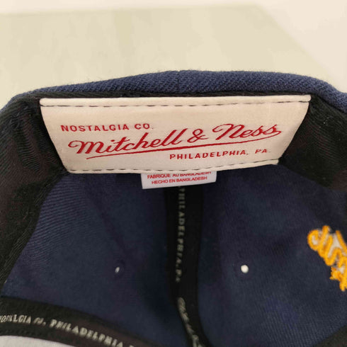 ミッチェルアンドネス mitchell&ness basketball team ロゴ刺繍 スナップバック キャップ メンズ