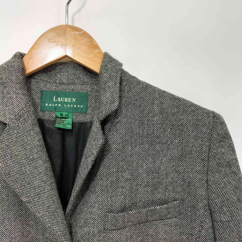 ローレンラルフローレン LAUREN RALPH LAUREN 90s ウール アルパカ ツイード チェスターコート レディース US:8