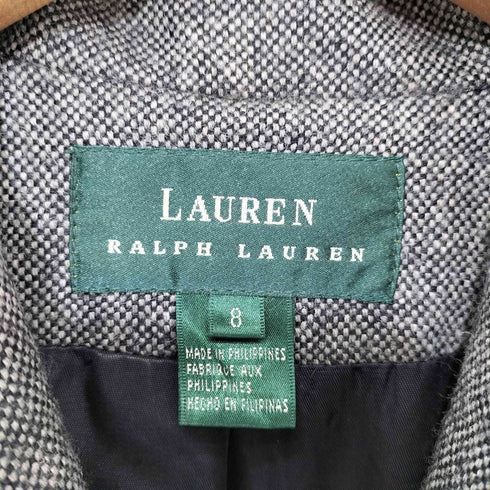 ローレンラルフローレン LAUREN RALPH LAUREN 90s ウール アルパカ ツイード チェスターコート レディース US:8