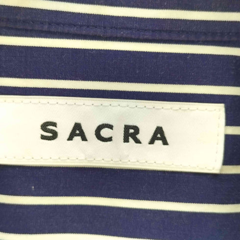 サクラ SACRA ストライプチュニックフレアシャツ レディース 38