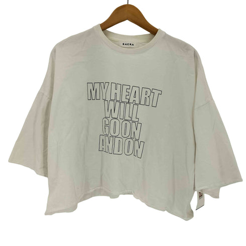 サクラ SACRA EX.FINE FLEECE CROPPED LOGO TOP レディース 38