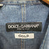 ドルチェアンドガッバーナ DOLCE&GABBANA Y2K GOLD コットン ステッチデザイン ウエスタンシャツ メンズ 40