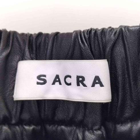 サクラ SACRA エコレザーワイドパンツ レディース 38
