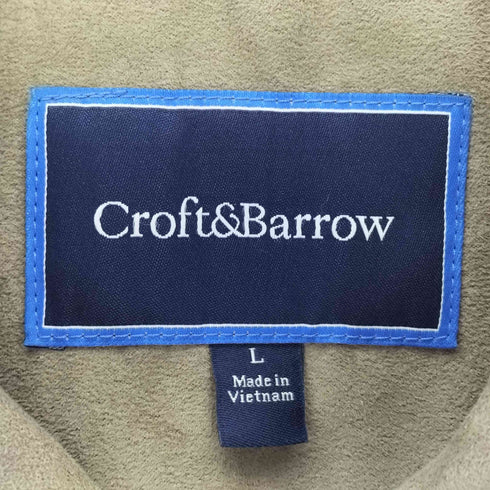 クラフトアンドバロー Croft&Barrow フェイクスエード スイングトップ メンズ import:L