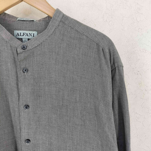アルファニ ALFANI L/Sバンドカラーシャツ メンズ 17 32-33