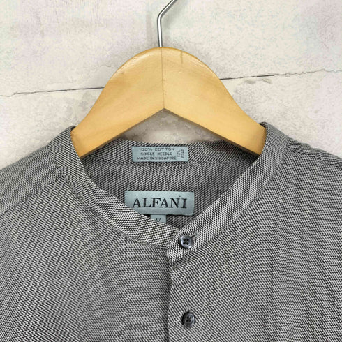 アルファニ ALFANI L/Sバンドカラーシャツ メンズ 17 32-33