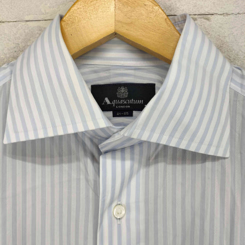 アクアスキュータム AQUASCUTUM ストライプドレスシャツ メンズ 41-85