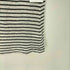 バーバリーブルーレーベル BURBERRY BLUE LABEL Linen 100% Border TEE ラメ プリント フリル スリーブ ボーダー 麻 リネン 100% Tシャツ レディース 38