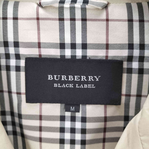 バーバリーブラックレーベル BURBERRY BLACK LABEL Balmacaan Coat 裏地ノバチェック ダブル バルマカーン ステンカラー コート メンズ import:M
