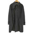 バーバリーブラックレーベル BURBERRY BLACK LABEL Balmacaan Coat 裏地ノバチェック ガンフラップ付き コーティング ブラック バルマカーン ステンカラー コート メンズ import:L