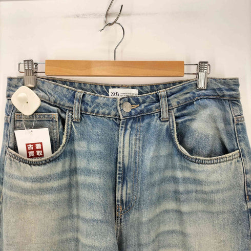ザラ ZARA TRF SUPER WIDE-LEG LOW-RISE ローライズ スーパーワイド バギー デニム パンツ レディース 38