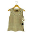 トリココムデギャルソン tricot COMME des GARCONS 03SS AD2003 リネン100% ビジュー ノースリーブ レディース JPN:S